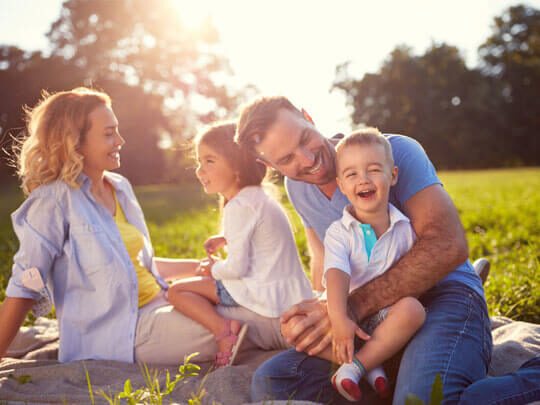 Smiling happy family sunny - general dentistry - why choose us - keysborough dentist - dental at keys