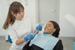 dentist treating patient